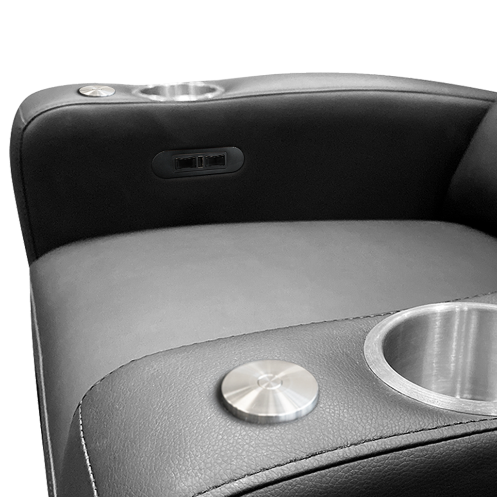 Stealth Power Plus Recliner with Las Vegas Inferno White  Logo